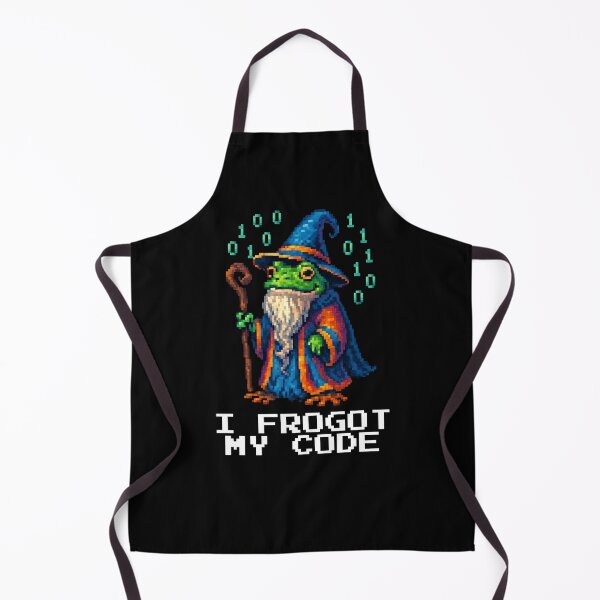Item preview, I Frogot My Code Coding Frog Wizard  designed and sold by vaxiek.
