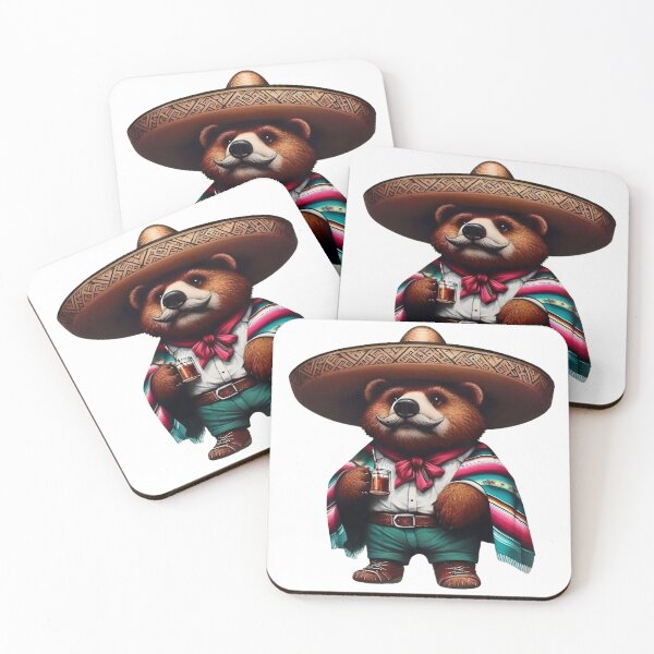 Item preview, Traditional Mexican Bear – Funky Urban Animal designed and sold by FunkyFauna.