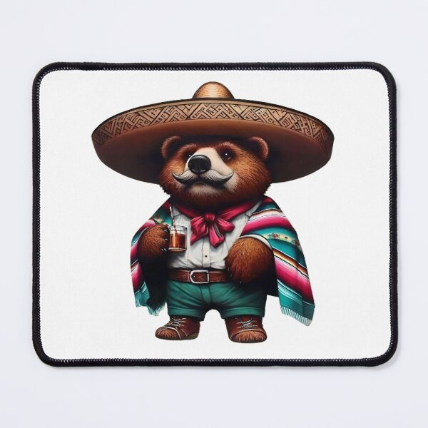 Item preview, Traditional Mexican Bear – Funky Urban Animal designed and sold by FunkyFauna.
