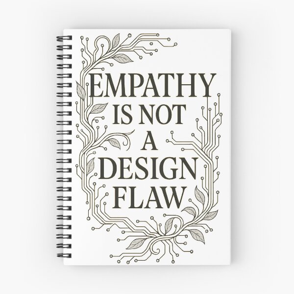 Item preview, Empathy Is Not a Design Flaw Botanical Tech-Inspired Quote designed and sold by Shoot-The-Moon.