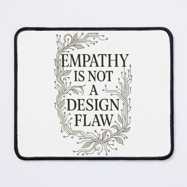 Item preview, Empathy Is Not a Design Flaw Botanical Tech-Inspired Quote designed and sold by Shoot-The-Moon.