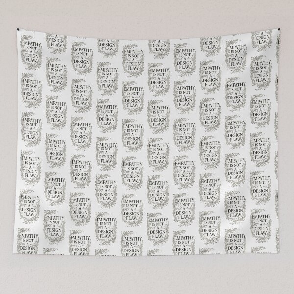 Item preview, Empathy Is Not a Design Flaw Botanical Tech-Inspired Quote designed and sold by Shoot-The-Moon.