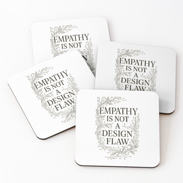 Item preview, Empathy Is Not a Design Flaw Botanical Tech-Inspired Quote designed and sold by Shoot-The-Moon.
