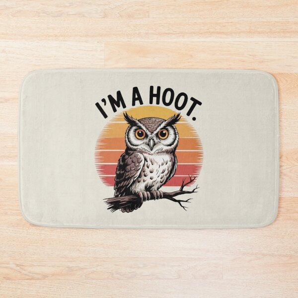 Item preview, I'm a Hoot, Funny Owl Design, Owl on A Branch, Cute Owl, Owl Pun designed and sold by Dabbing Turtle Designs.