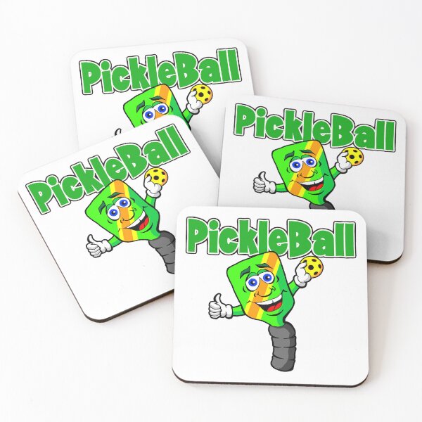 Item preview, Happy Pickleball Paddle Cartoon Character Logo Design. designed and sold by Uncle Steve The Cartoonguy's Pickleball Madness..