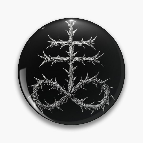Item preview, Brimstone Sulfur Sigil Thorned Leviathan Cross Occult designed and sold by Isolde Gravieraine.