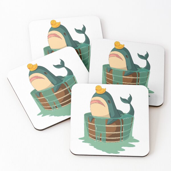 Item preview, Blåhaj taking a bath designed and sold by shinji-bakugou.