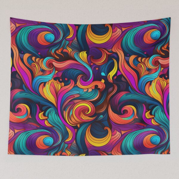 Item preview, Vibrant Vortex: Psychedelic Swirls designed and sold by fabinthelab.