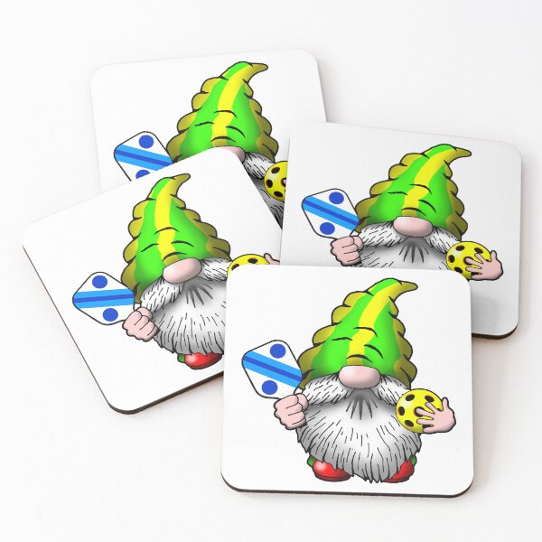 Item preview, Cute Cartoon Pickleball Gnome. designed and sold by Uncle Steve The Cartoonguy's Pickleball Madness..
