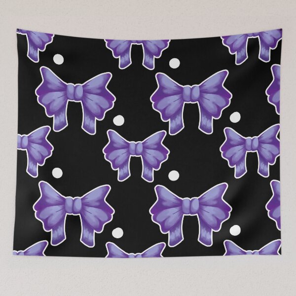 Item preview, purple ribbon on black designed and sold by Pokomon.
