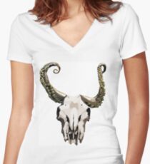 Shoggoat Women's Fitted V-Neck T-Shirt