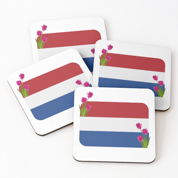 Item preview, The Netherlands flag with tulips designed and sold by QueenofLuxury.