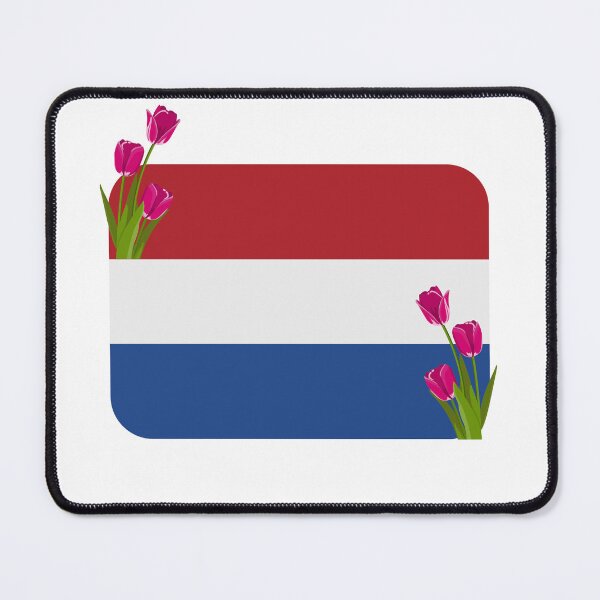 Item preview, The Netherlands flag with tulips designed and sold by QueenofLuxury.