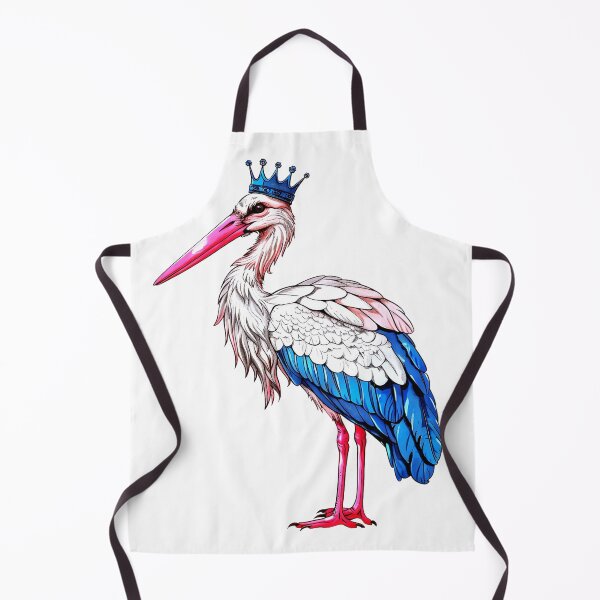 Item preview, Cute Blue Stork Sticker designed and sold by ArtbyJustis.