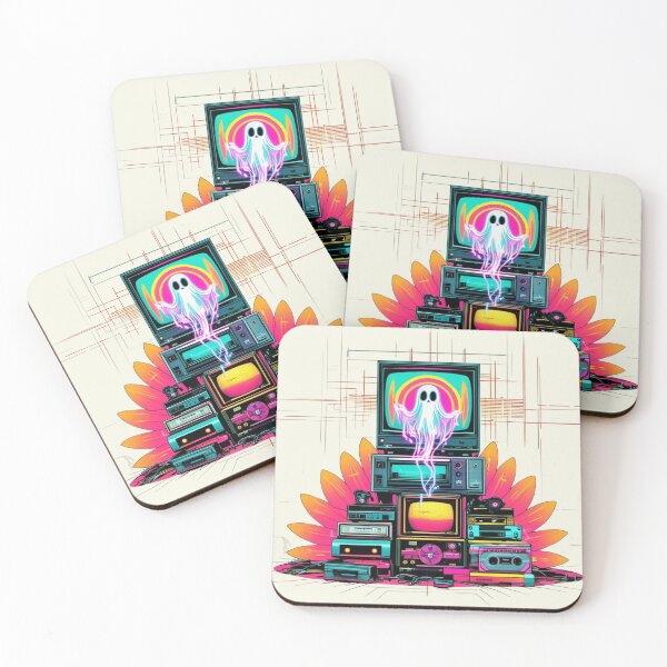 Item preview, Tape Ghost Shrine – Analog Altar of Forgotten Formats Print designed and sold by TokyoMyasta.