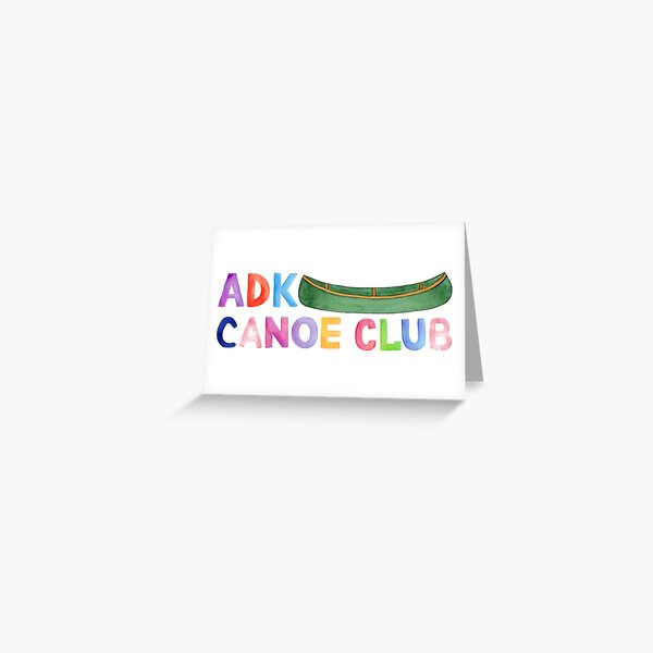 Item preview, Adirondack Canoe Club - watercolor painted logo designed and sold by YonderAndBeyond.