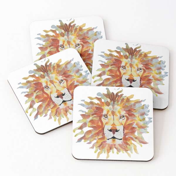 Item preview, Portrait  Lion's mane in watercolors designed and sold by jllmartin.