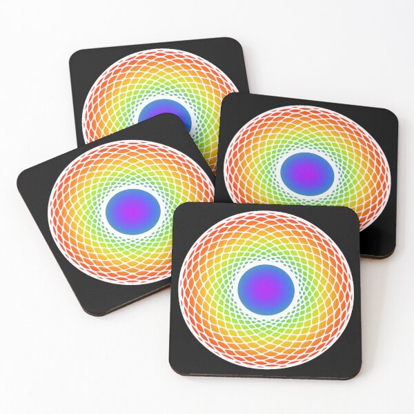 Item preview, Rainbow Sacred Geometry Torus Yantra  designed and sold by MJ Koldewyn.