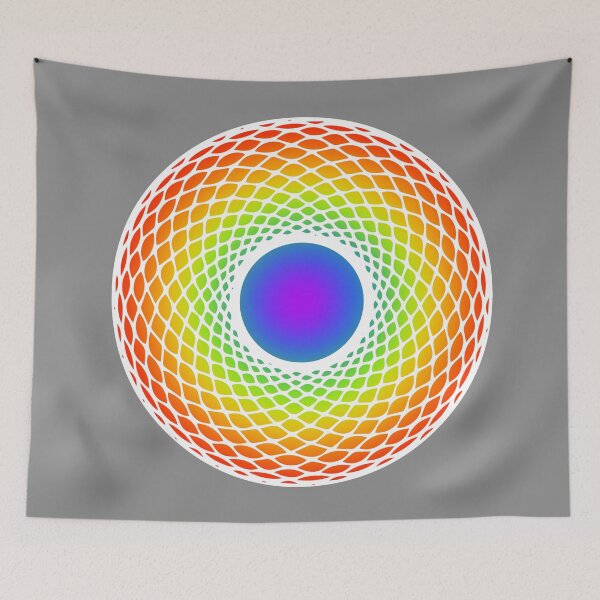 Item preview, Rainbow Sacred Geometry Torus Yantra  designed and sold by MJ Koldewyn.