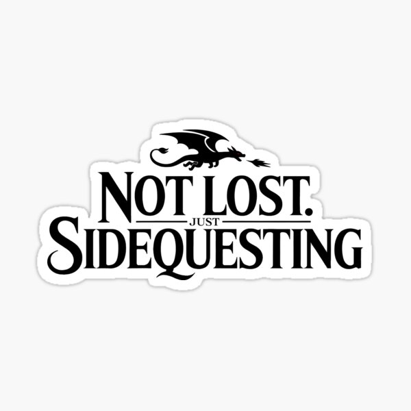 Artikel-Vorschau von Nicht verloren. Nur Nebenquest | Lustige Nebenquest Gothic Dragon, designt und verkauft von Altered Pixels.