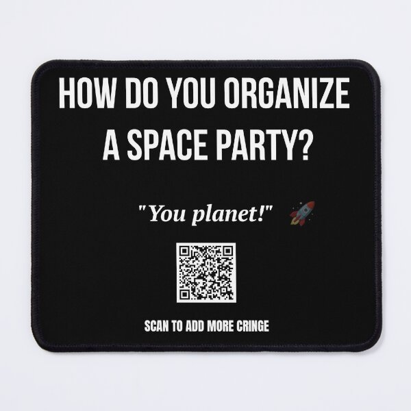 Item preview, You Planet – Space Party Joke Design designed and sold by BrushRushX.