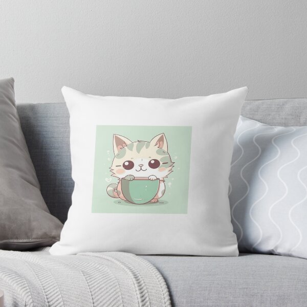 Item preview, Small cute cat with a mug designed and sold by planned-chaos.