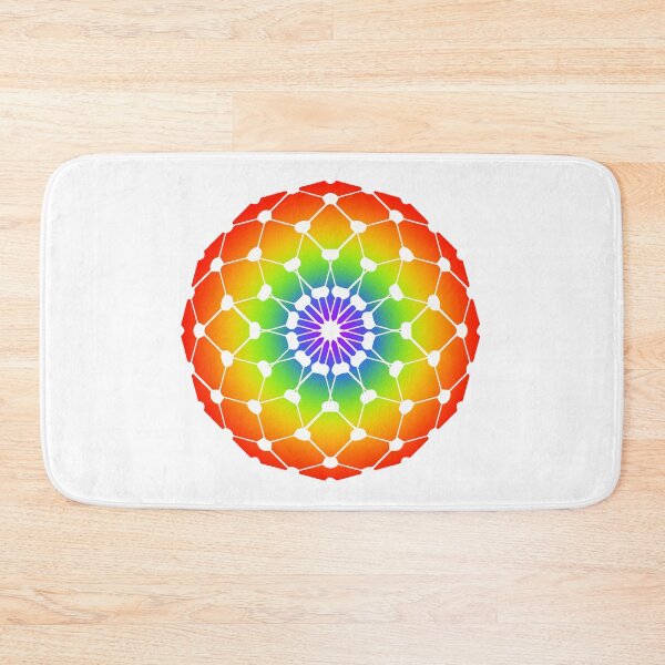 Item preview, Arte de geometría sagrada del mandala arcoíris radiante designed and sold by MJ Koldewyn.