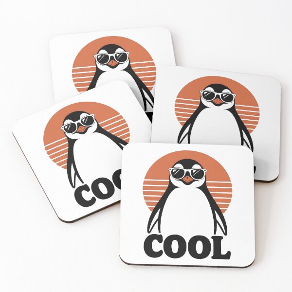 Item preview, Cool Penguin Retro Style with Sunglasses Funny Design designed and sold by Altered Pixels.
