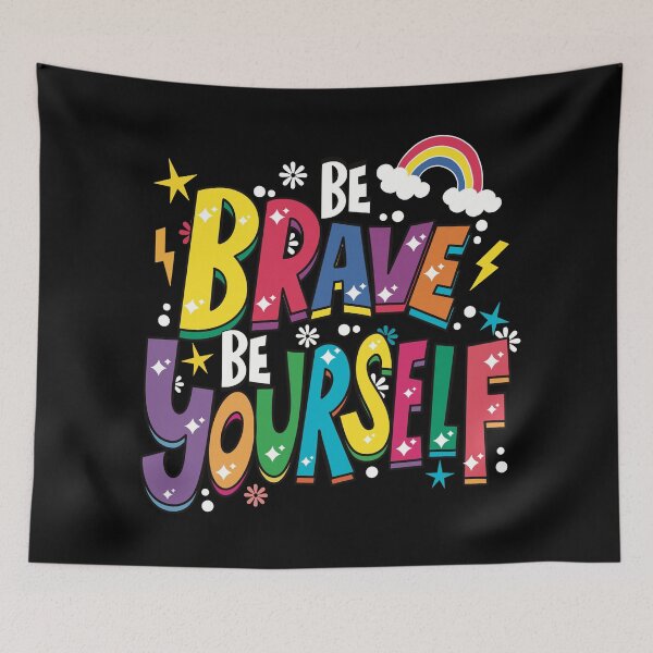 Item preview, Be Brave Be Yourself designed and sold by Becky-Poppins.
