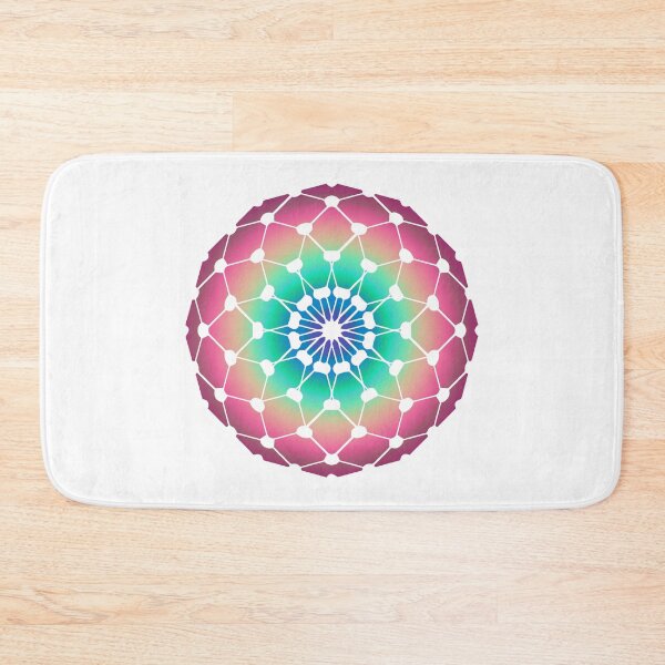 Item preview, Hermoso mandala arcoíris radiante, arte de geometría sagrada, regalo visionario y espiritual. designed and sold by MJ Koldewyn.