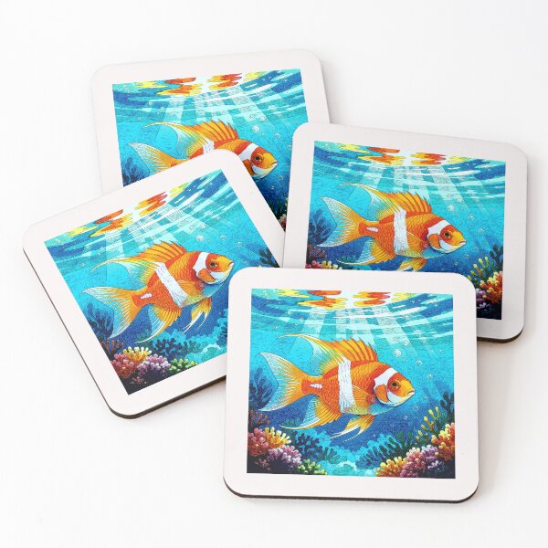 Item preview, Flame Angelfish (Centropyge loricula) designed and sold by Helios Be. Lavsh.