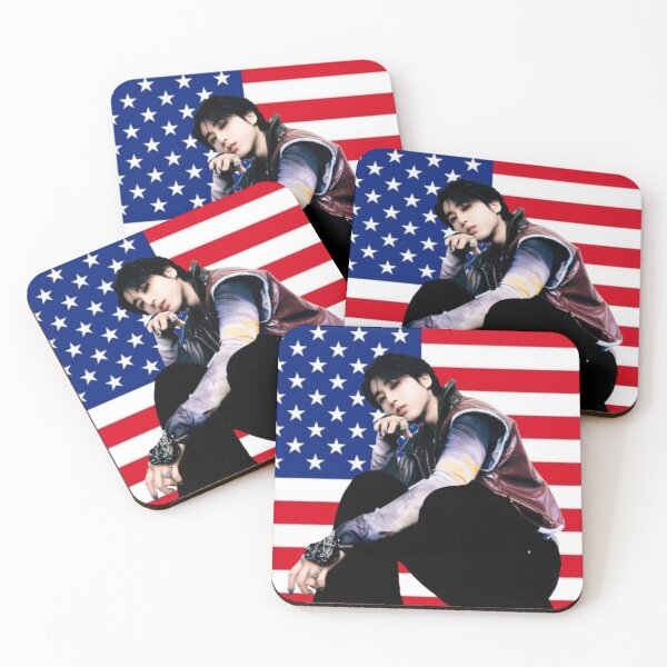 Item preview, Han Jisung- American Flag 2 designed and sold by Culture Creations.