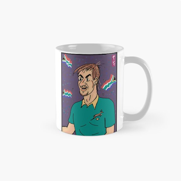 Artikelvorschau, Cartoon-Zeichnung des Rugbyspielers Eben Etzebeth Springbok entworfen und verkauft von Iasha.