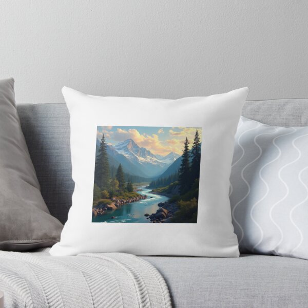 Item preview, Majestic Mountain Rocks Over a Serene Valley designed and sold by SrDiorio.