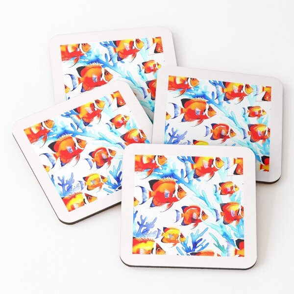 Item preview, Flame Angelfish (Centropyge loricula)#2 designed and sold by Helios Be. Lavsh.