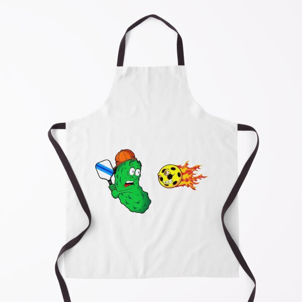 Item preview, Terrified Pickleball Player Cartoon Character Logo Design. designed and sold by Uncle Steve The Cartoonguy's Pickleball Madness..