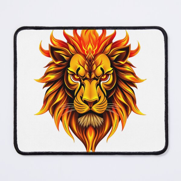 Item preview, golden lion flame head designed and sold by Metaverse8.