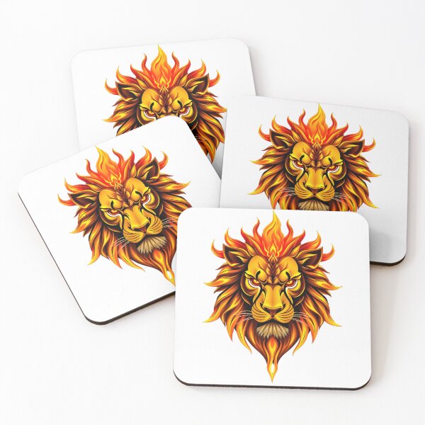 Item preview, golden lion flame head designed and sold by Metaverse8.