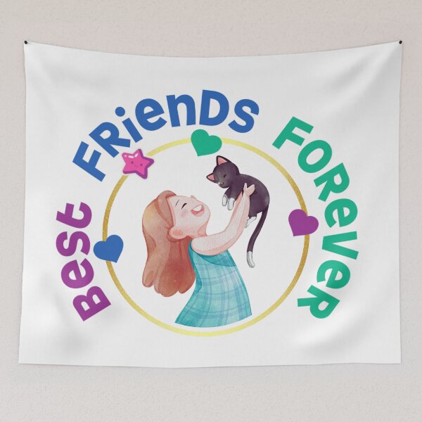 Item preview, Best friends - A girl and a kitty. designed and sold by JP--Shop.