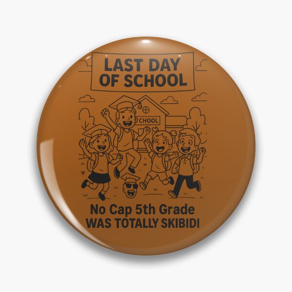 Item preview, No Cap 5th Grade Was Totally Skibidi designed and sold by gpkool.