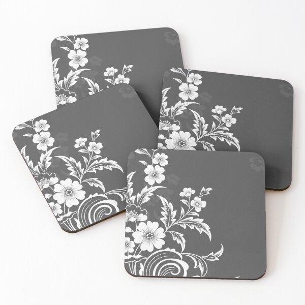 Item preview, Modern Dark Floral Accent designed and sold by LyssasMindArt.