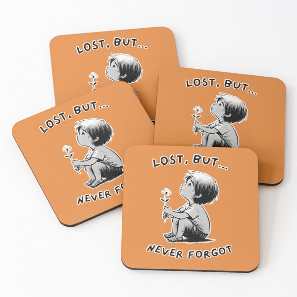 Item preview, Lost But Never Forgot – Grief, Remembrance & Healing Sad Boy Art designed and sold by Just Meaningful.