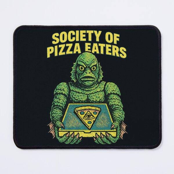 Item preview, Society of Pizza Eaters – Cult Monster Pizza Lover Retro Design designed and sold by Victor Shadehorn.