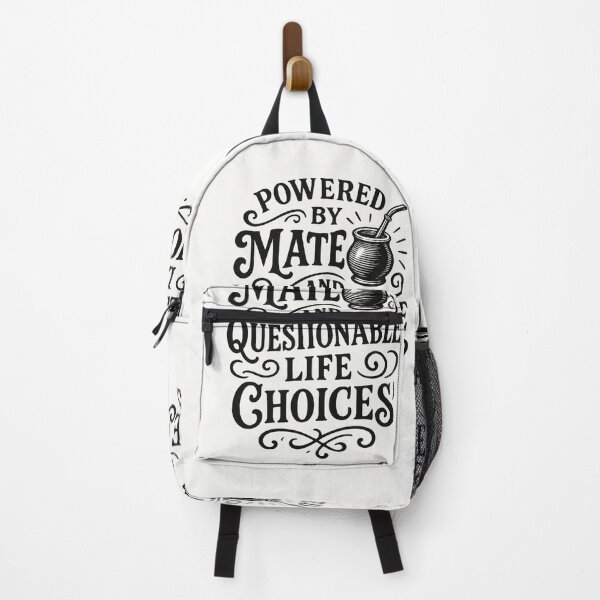 Item preview, Powered by Mate and Questionable Life Choices – Ironic Phrase for Mate Lovers designed and sold by Sofiabenit1.