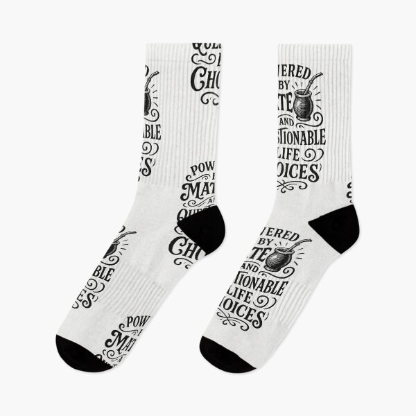 Item preview, Powered by Mate and Questionable Life Choices – Ironic Phrase for Mate Lovers designed and sold by Sofiabenit1.