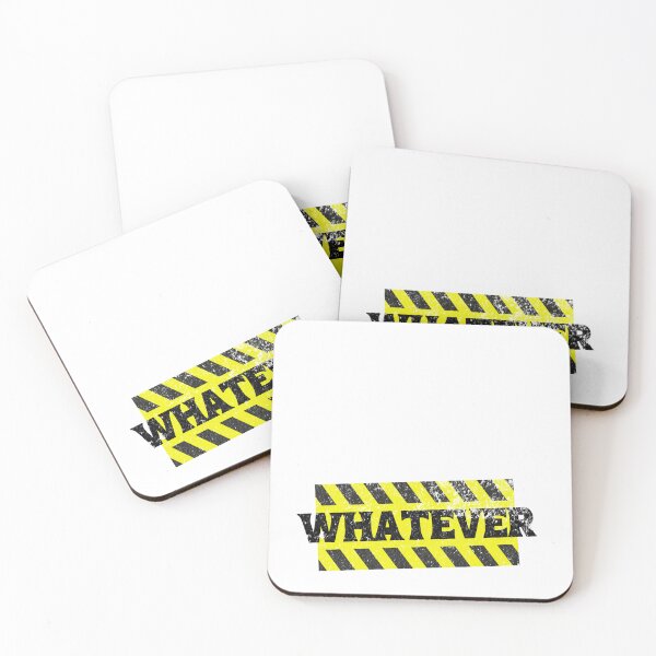 Item preview, WHATEVER Caution Sign Style – Funny Sarcastic Attitude warning quote designed and sold by LuxeGraphix.