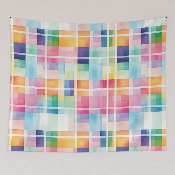 Item preview, Watercolor Tartan Symphony designed and sold by fabinthelab.
