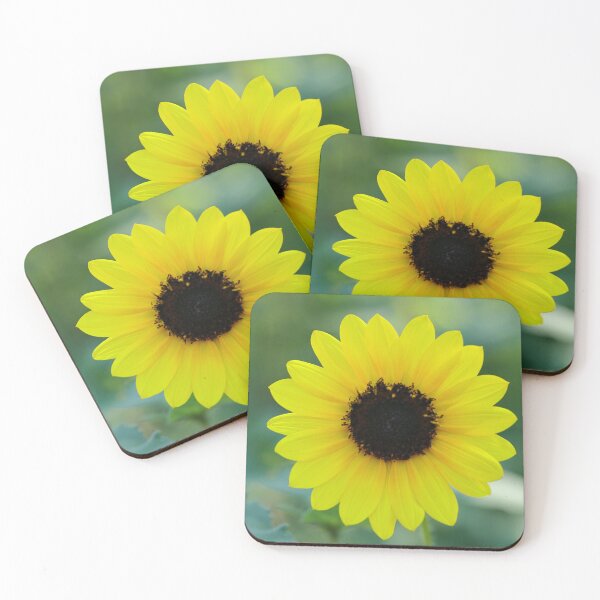 Item preview, Bright Yellow Sunflower Close-Up – Dreamy Nature Macro Photography designed and sold by EcilStudio.