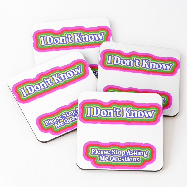 Item preview, I DONT KNOW designed and sold by WarpedKitten.