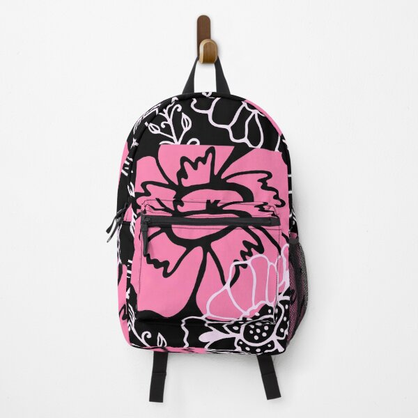 Item preview, Mid-Century Modern Pink, Black, White Floral Line Designs designed and sold by DEC02.